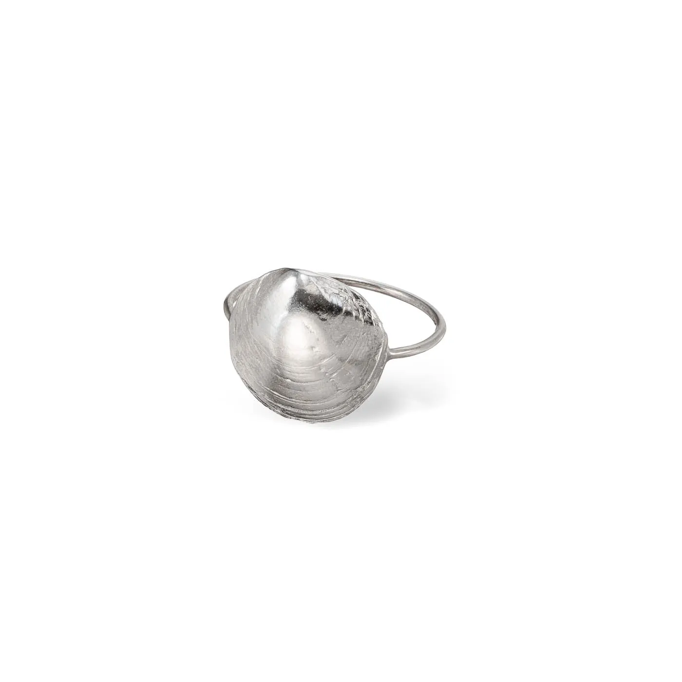 Romantic clam - ring - silver 925