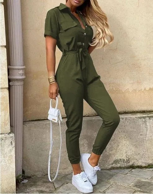 Safari Chic Jumpsuit