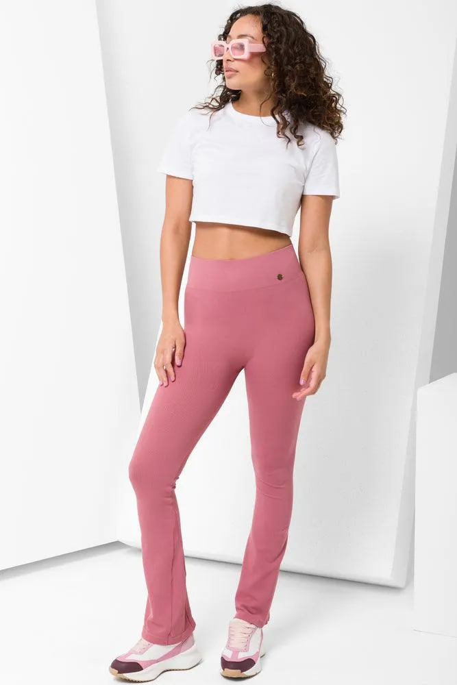 Seamless Flare Leggings Pink