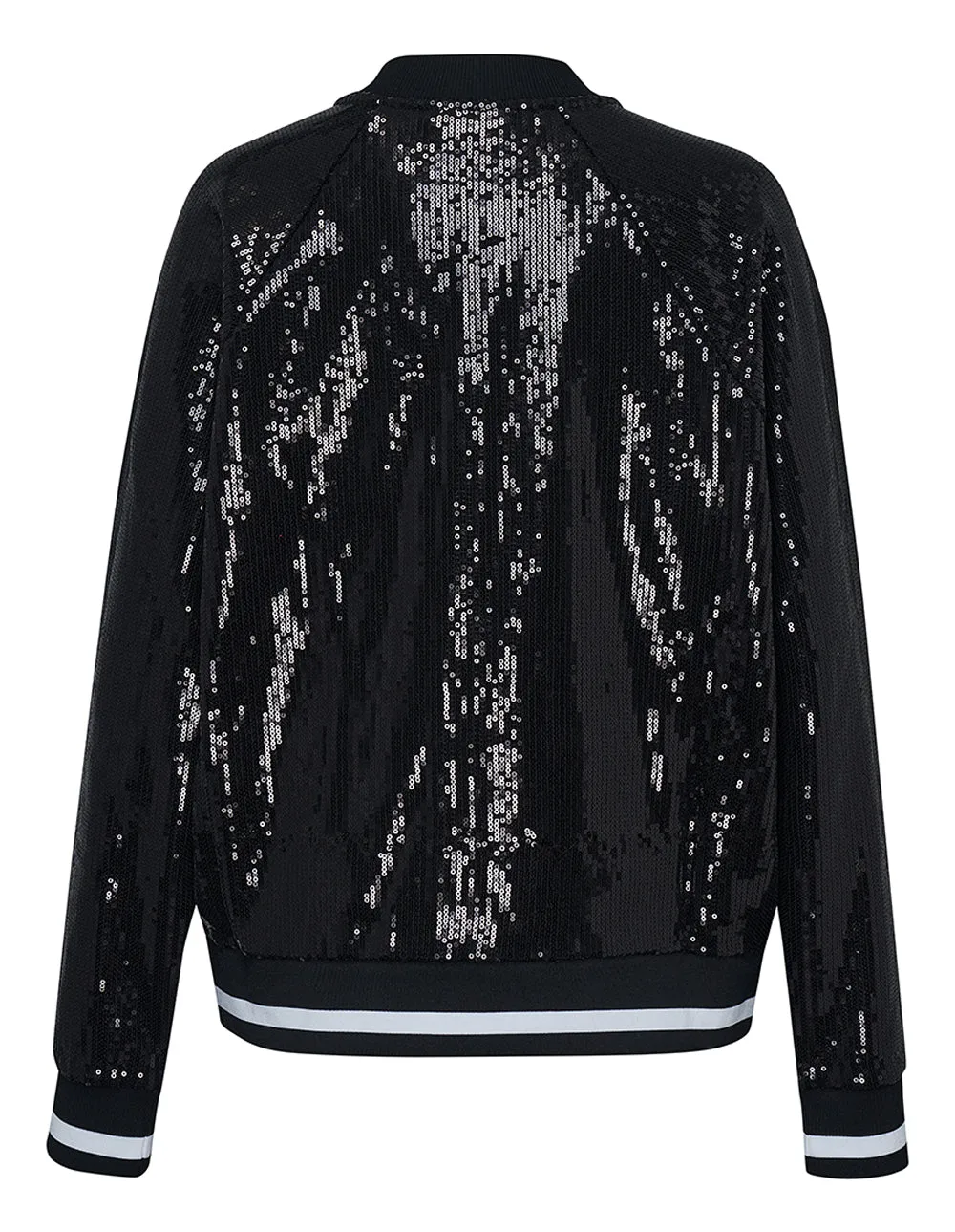 Sequin Full Zip Bomber