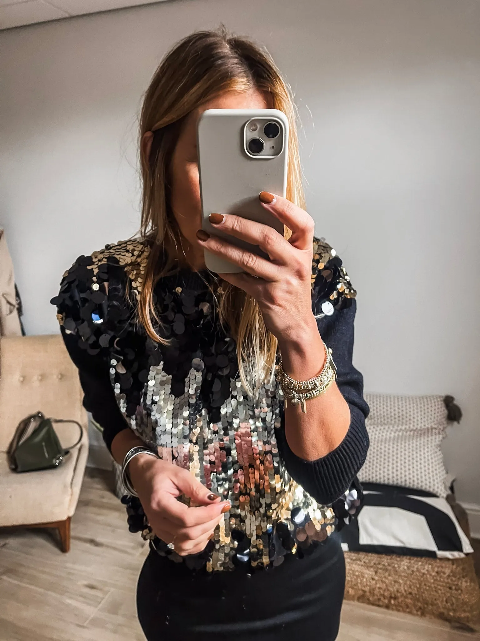 Sequin Knit Jumper