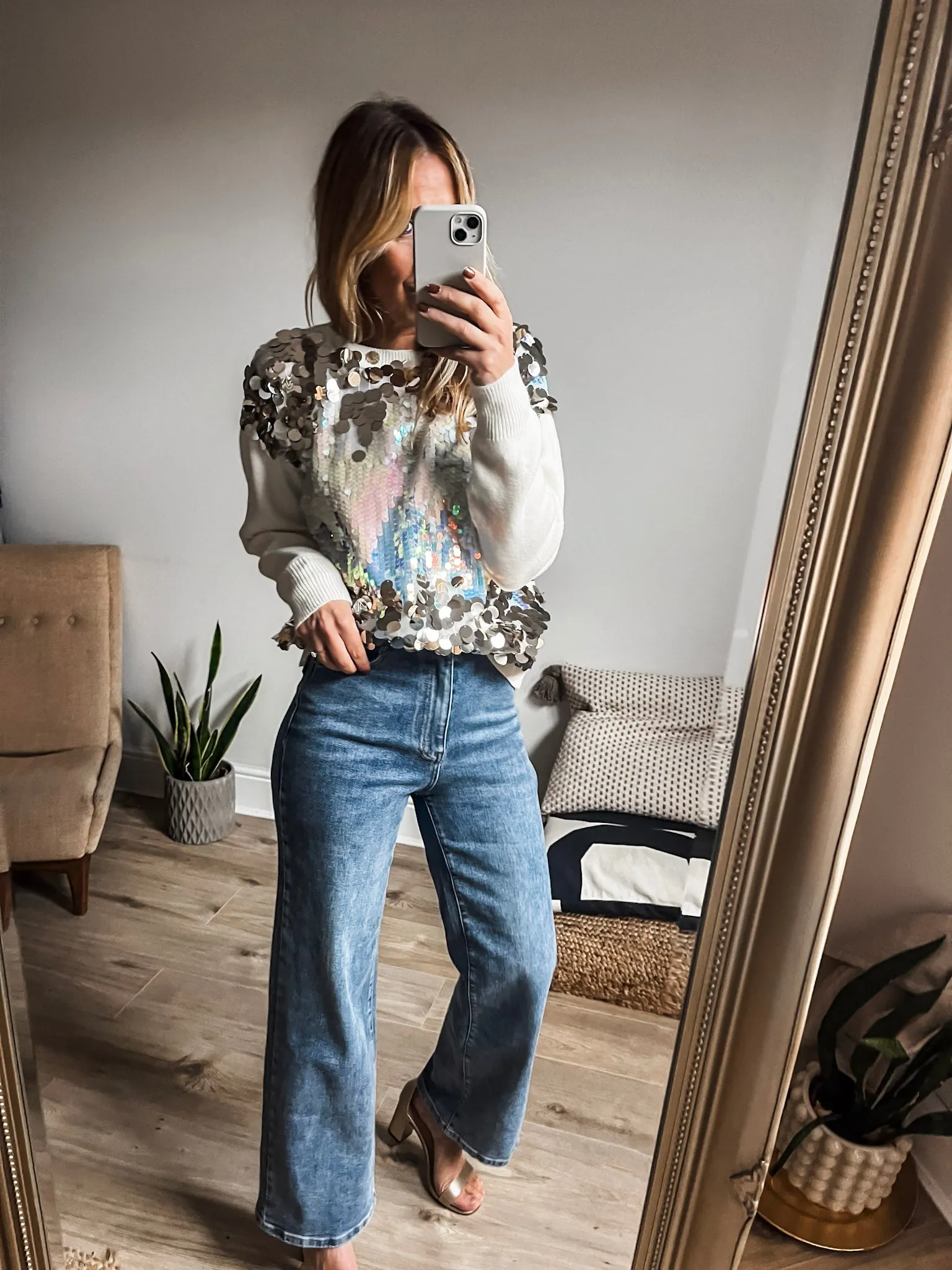 Sequin Knit Jumper