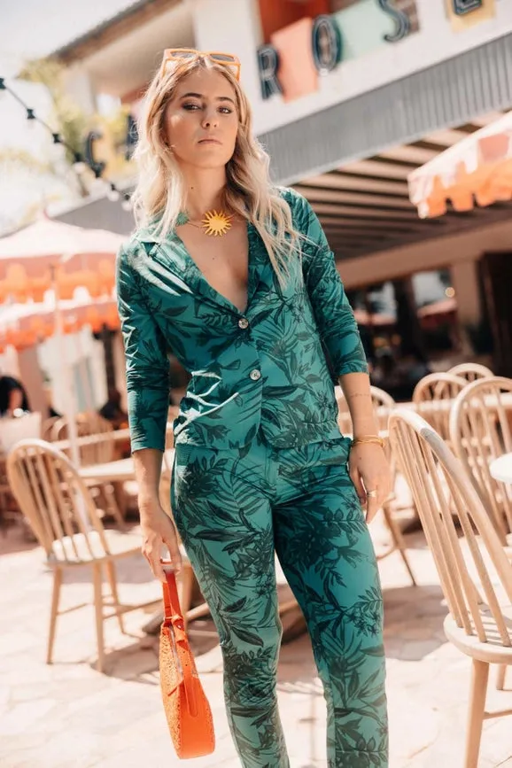 Shirley Blazer in Tropical Print