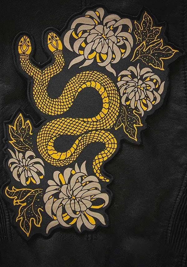 Snake & Chrysanthemum | BACK PATCH