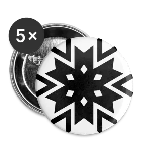 Snowflake Buttons 1'' (5-pack)