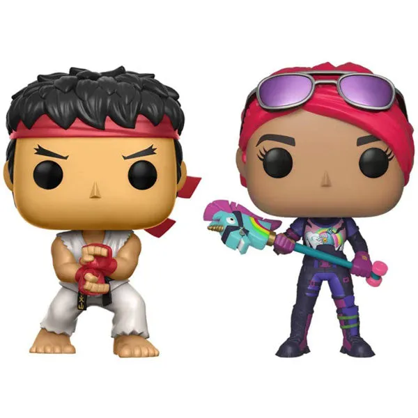 Street Fighter x Fortnite - Ryu & Brite Bomber US Exclusive Pop! 2-Pack