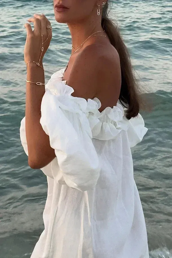 Taylor - Romantic off shoulder dress