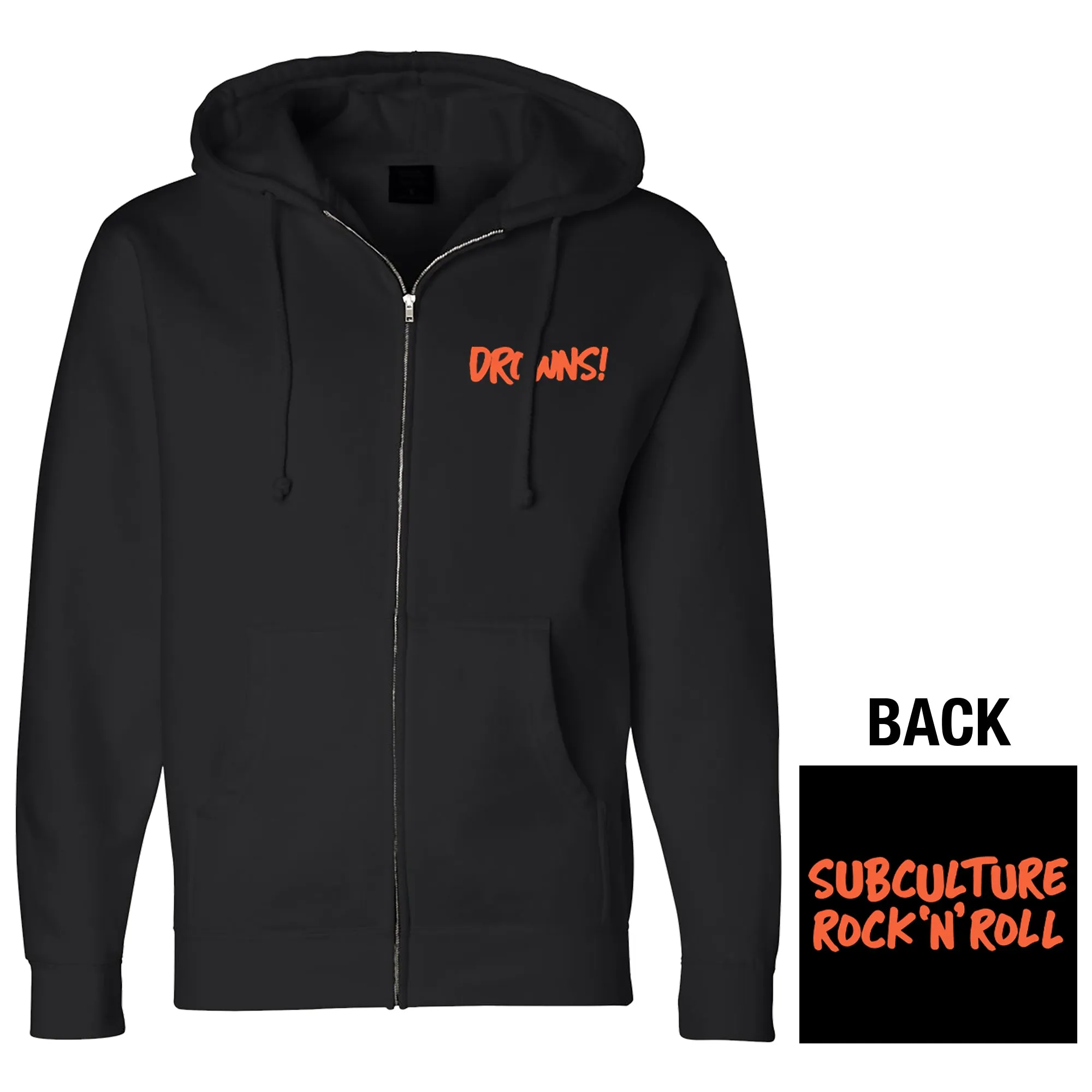 The Drowns - Subculture Rock N' Roll - Black - Zip Hoodie