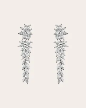 The Romantic Bride earrings - silver plated