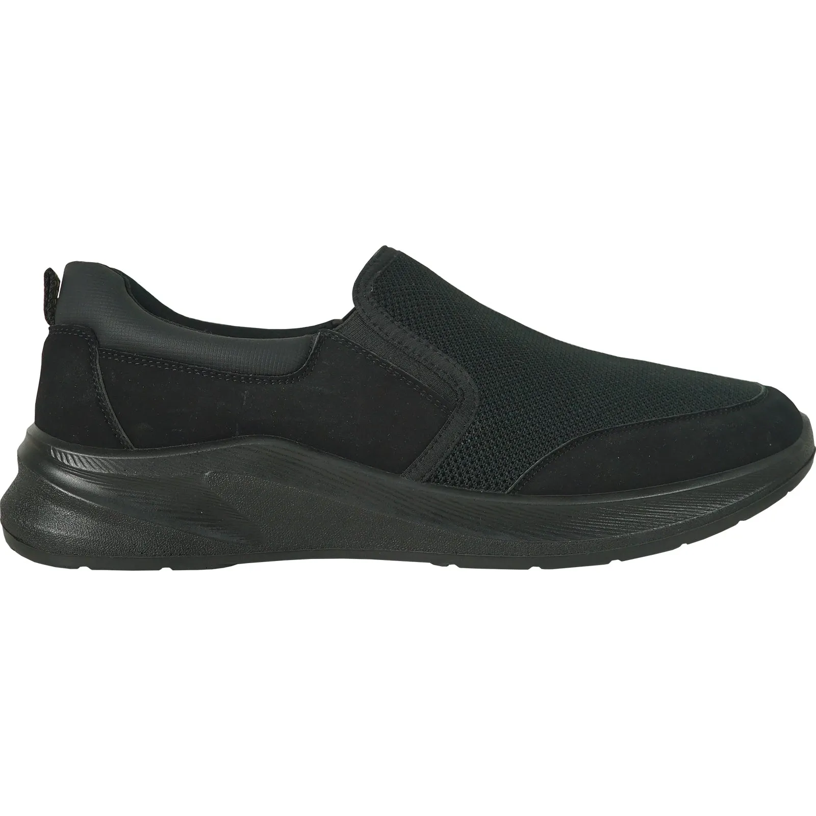 VANGELO Men Slip Resistant Shoe JIMMY-2 Black  - Wide Width Available