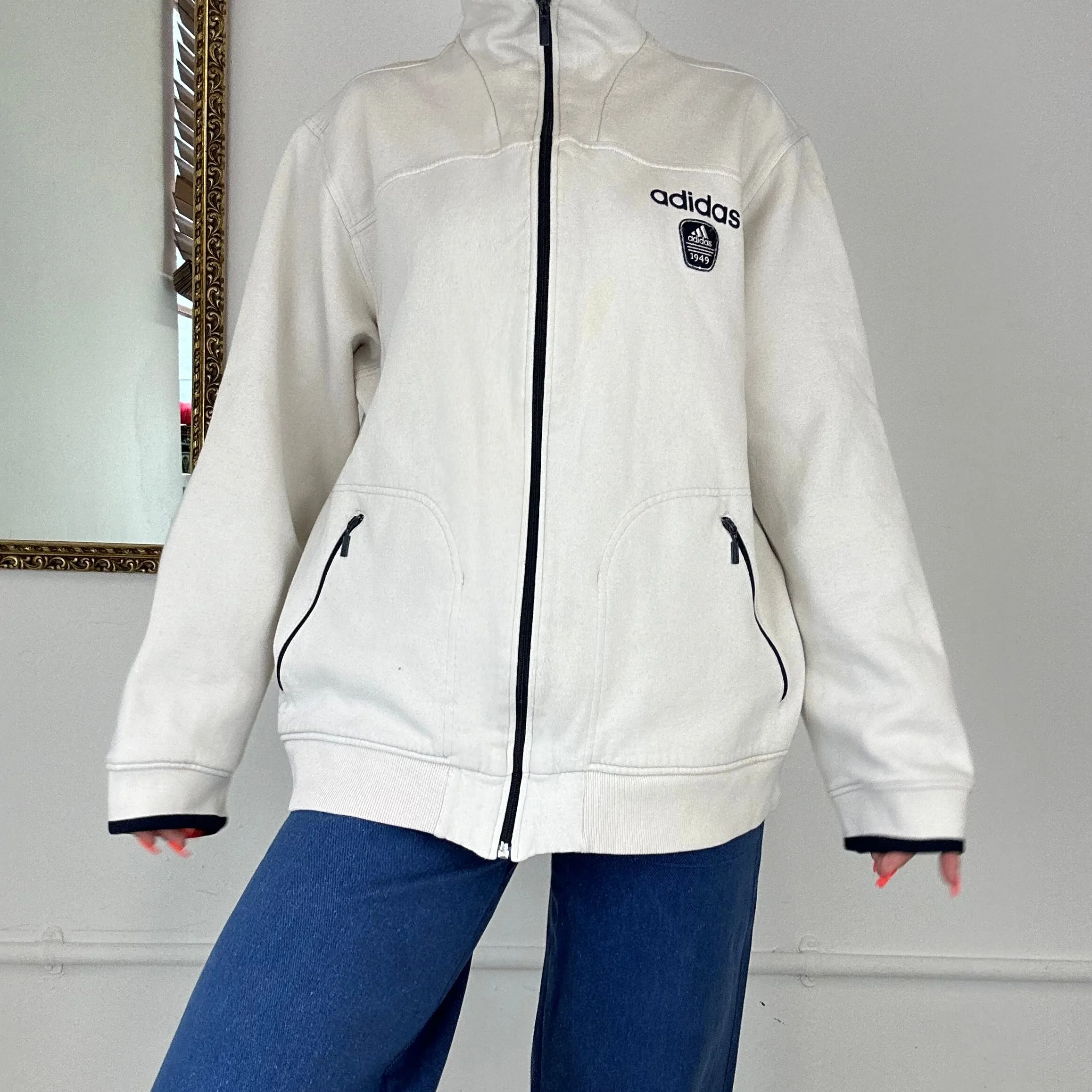 vintage adidas zip up jumper