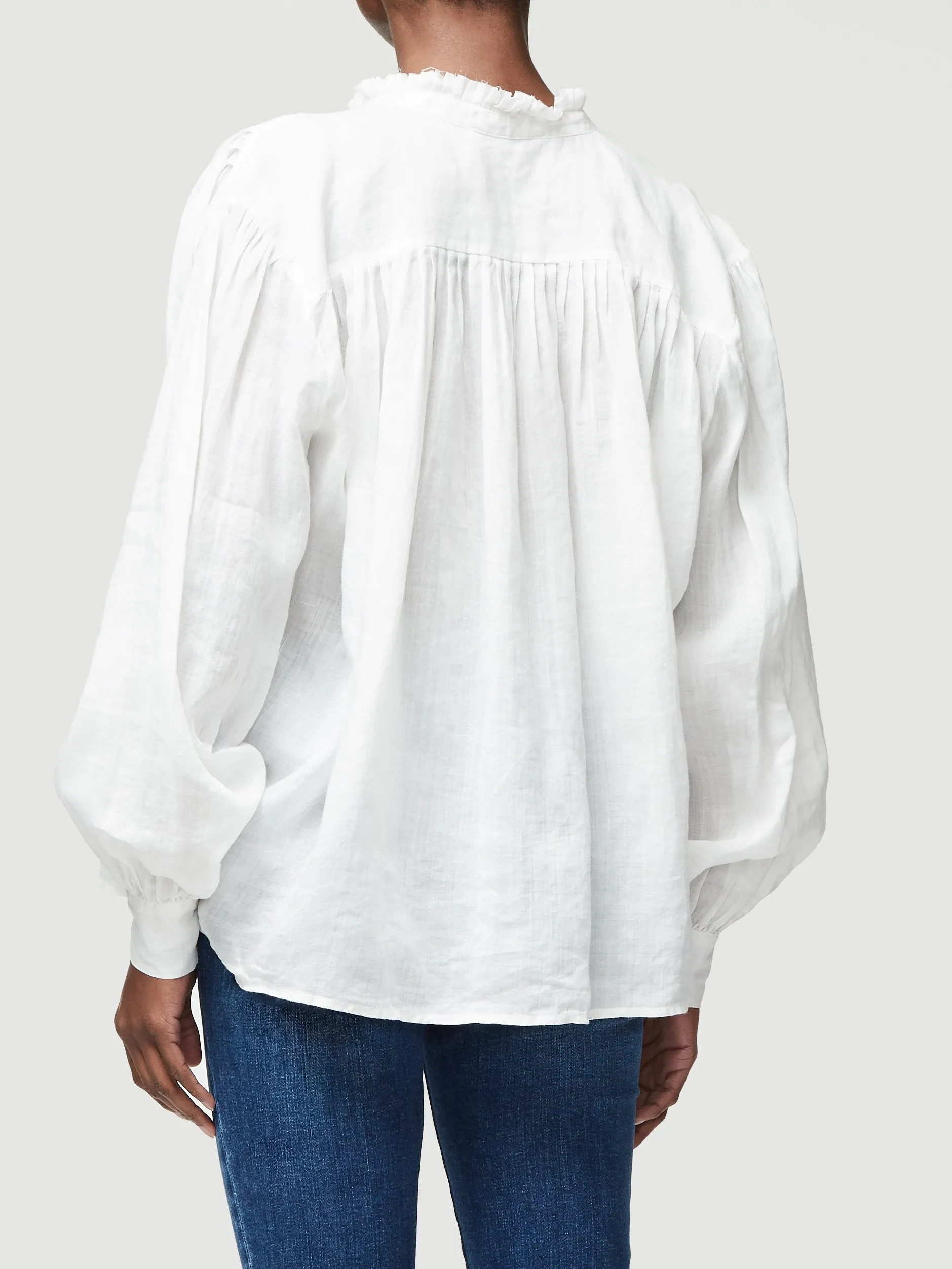 Vintage Top -- Blanc