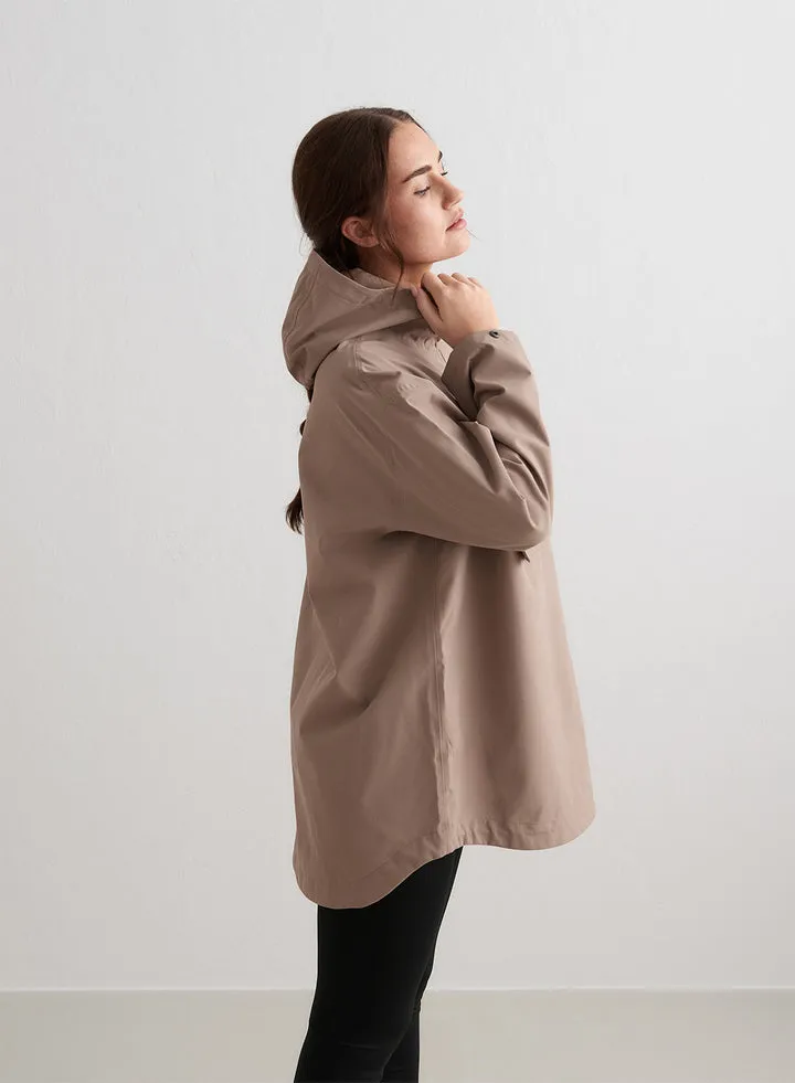 Waterproof Oversized Anorak | Espresso