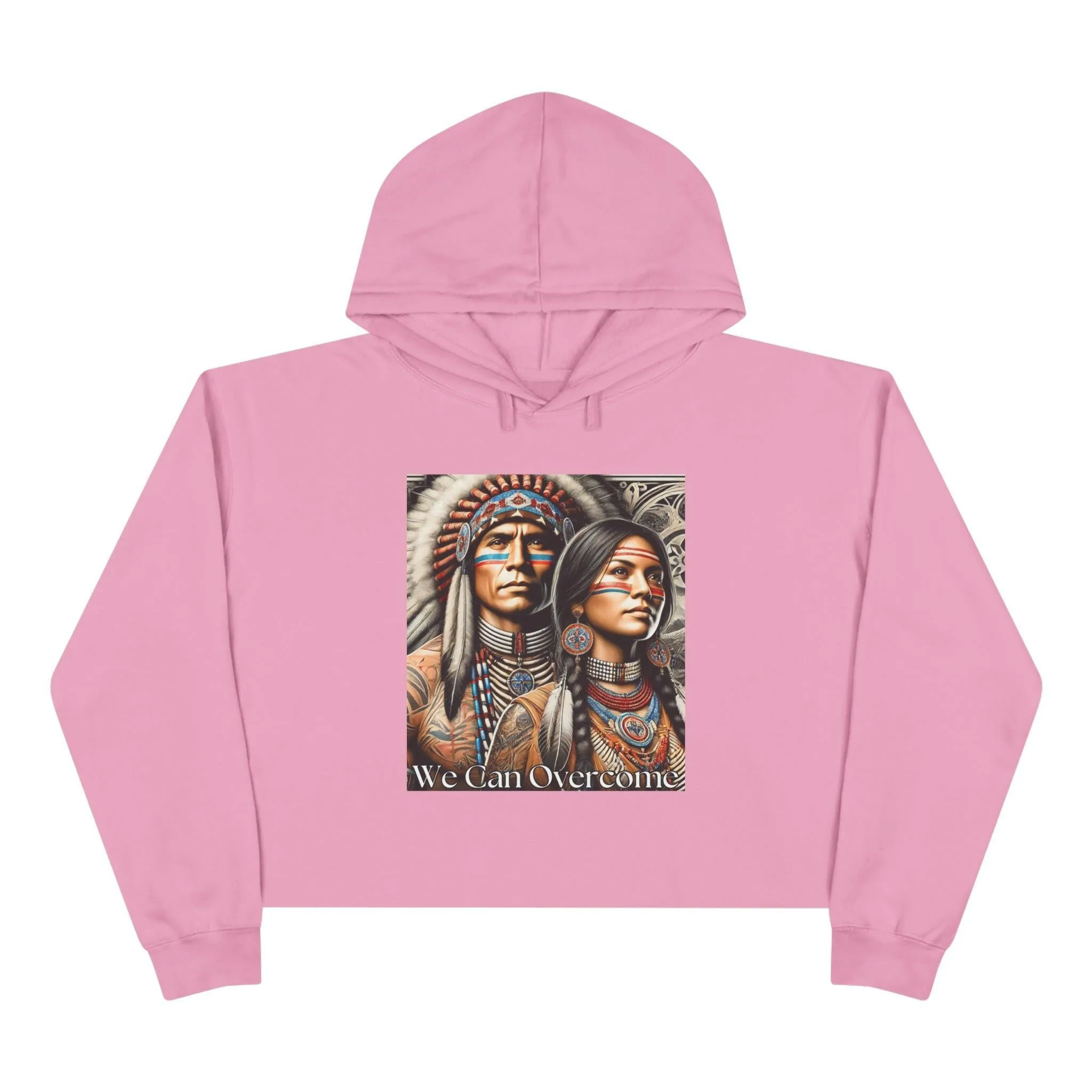 'We Can Overcome' Crop Hoodie