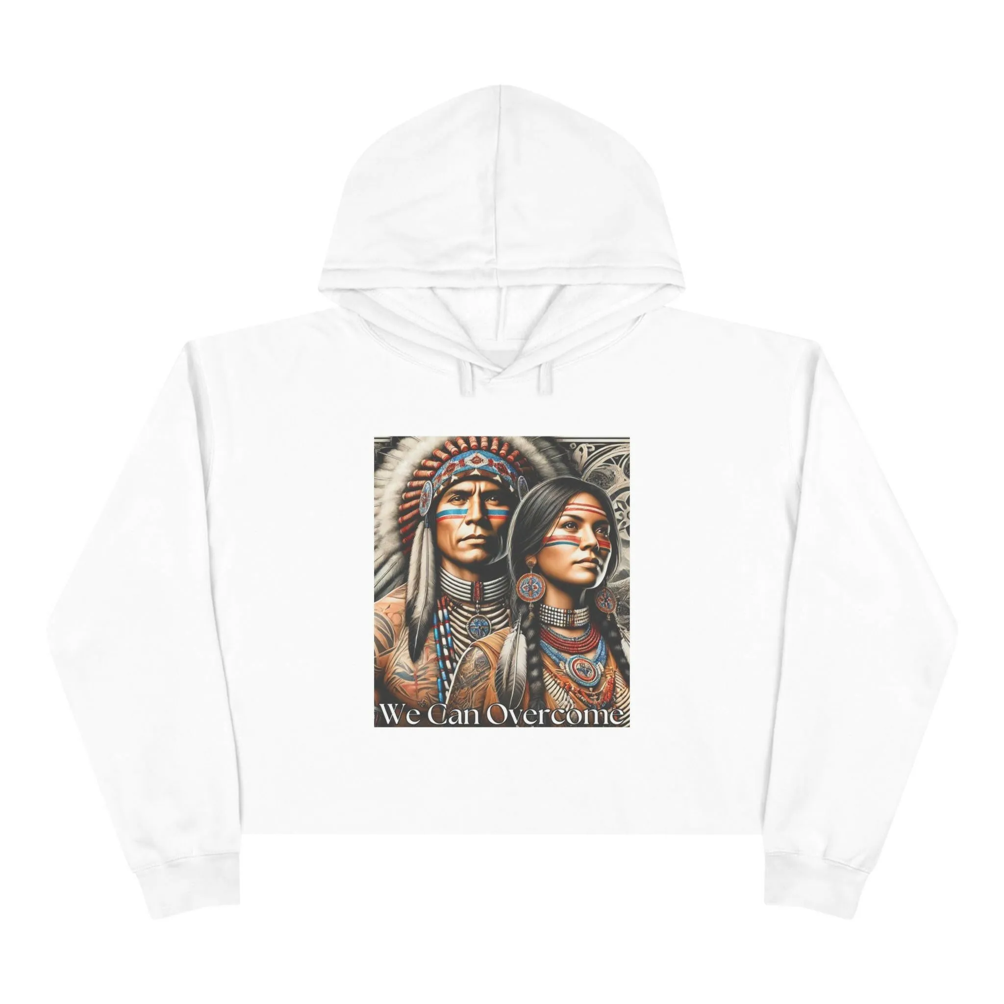 'We Can Overcome' Crop Hoodie