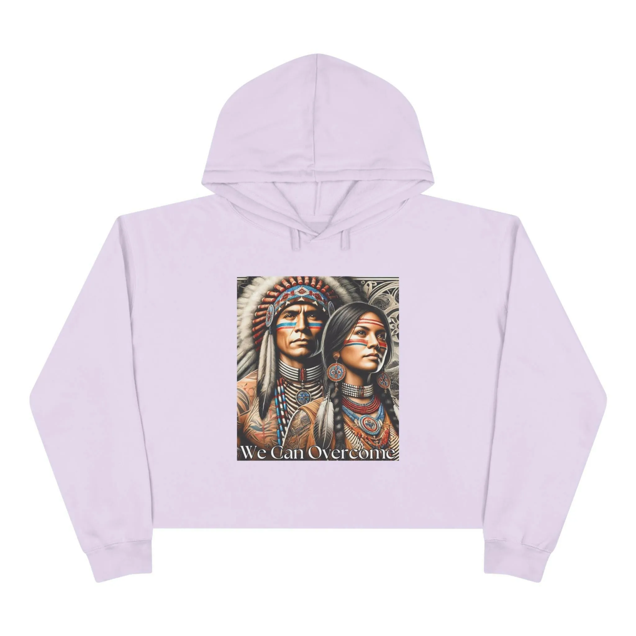 'We Can Overcome' Crop Hoodie