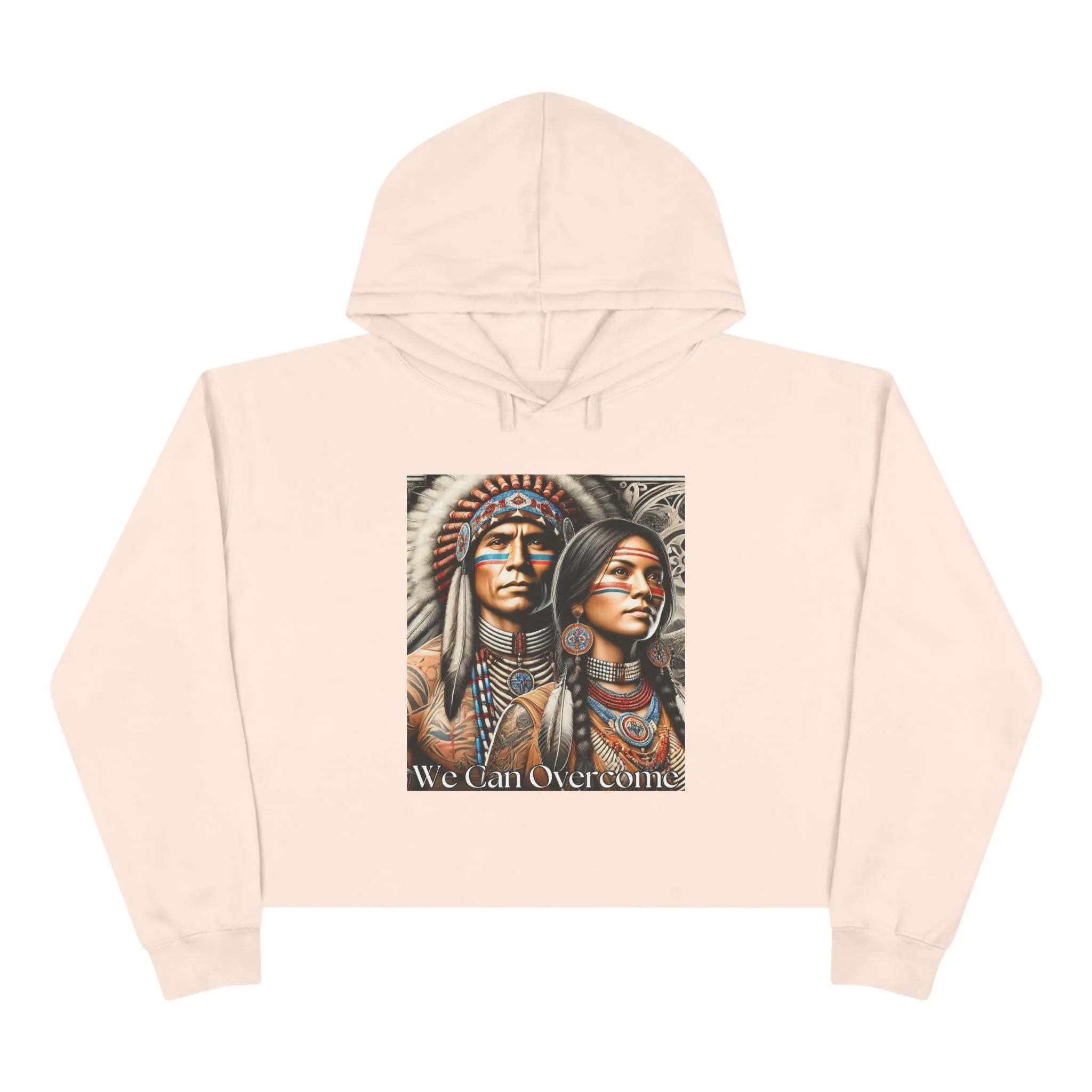 'We Can Overcome' Crop Hoodie