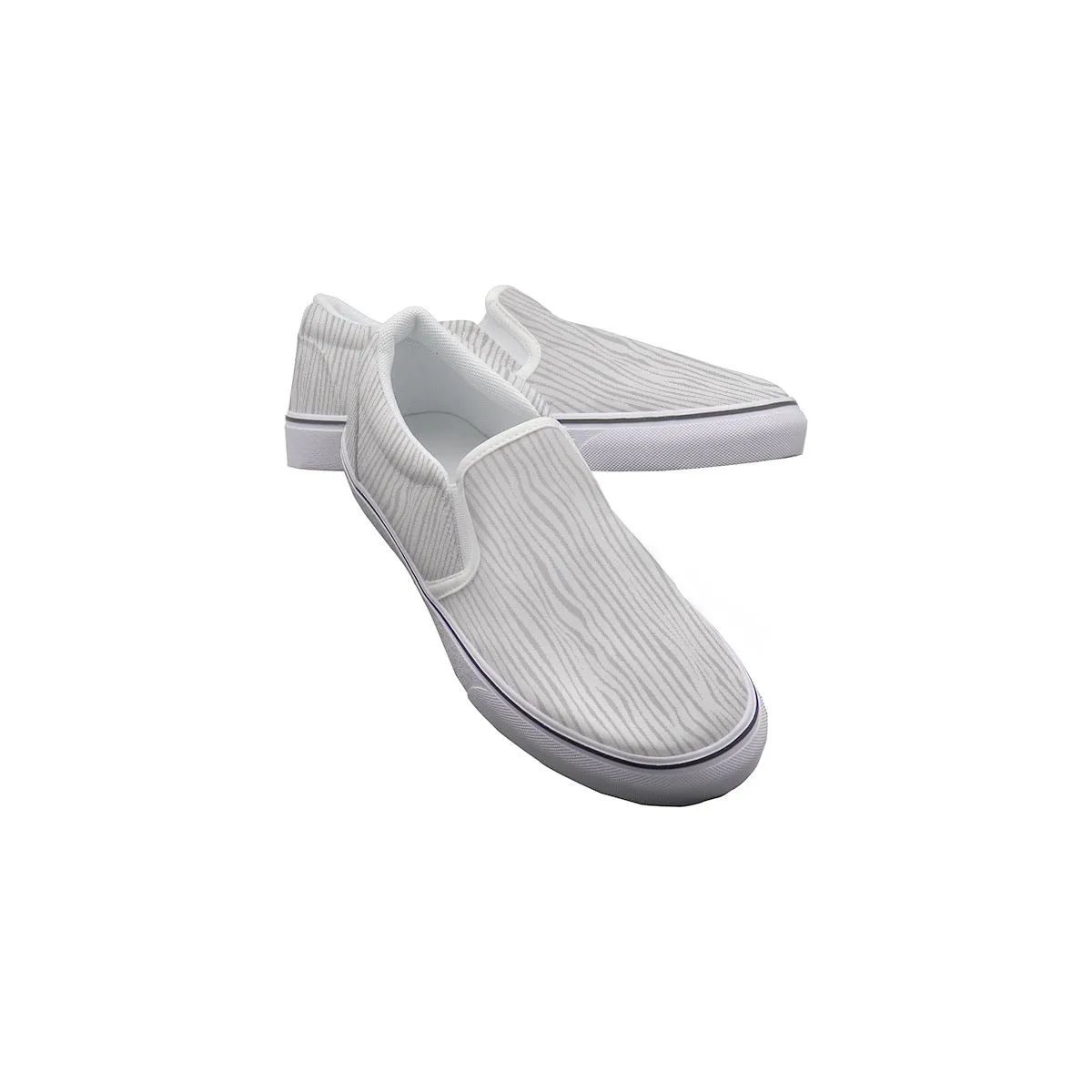 Women's Slip On Sneakers 219 silver, and white