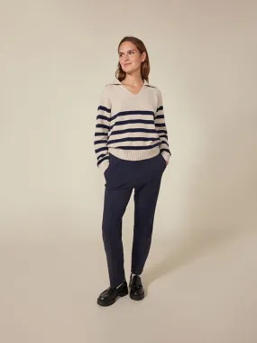 Women's wool and cotton sweater