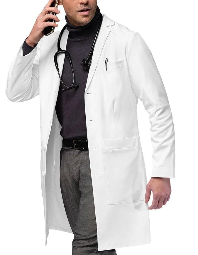 WonderWink Slate 38 Inch Men's Welt Pocket Lab Coat