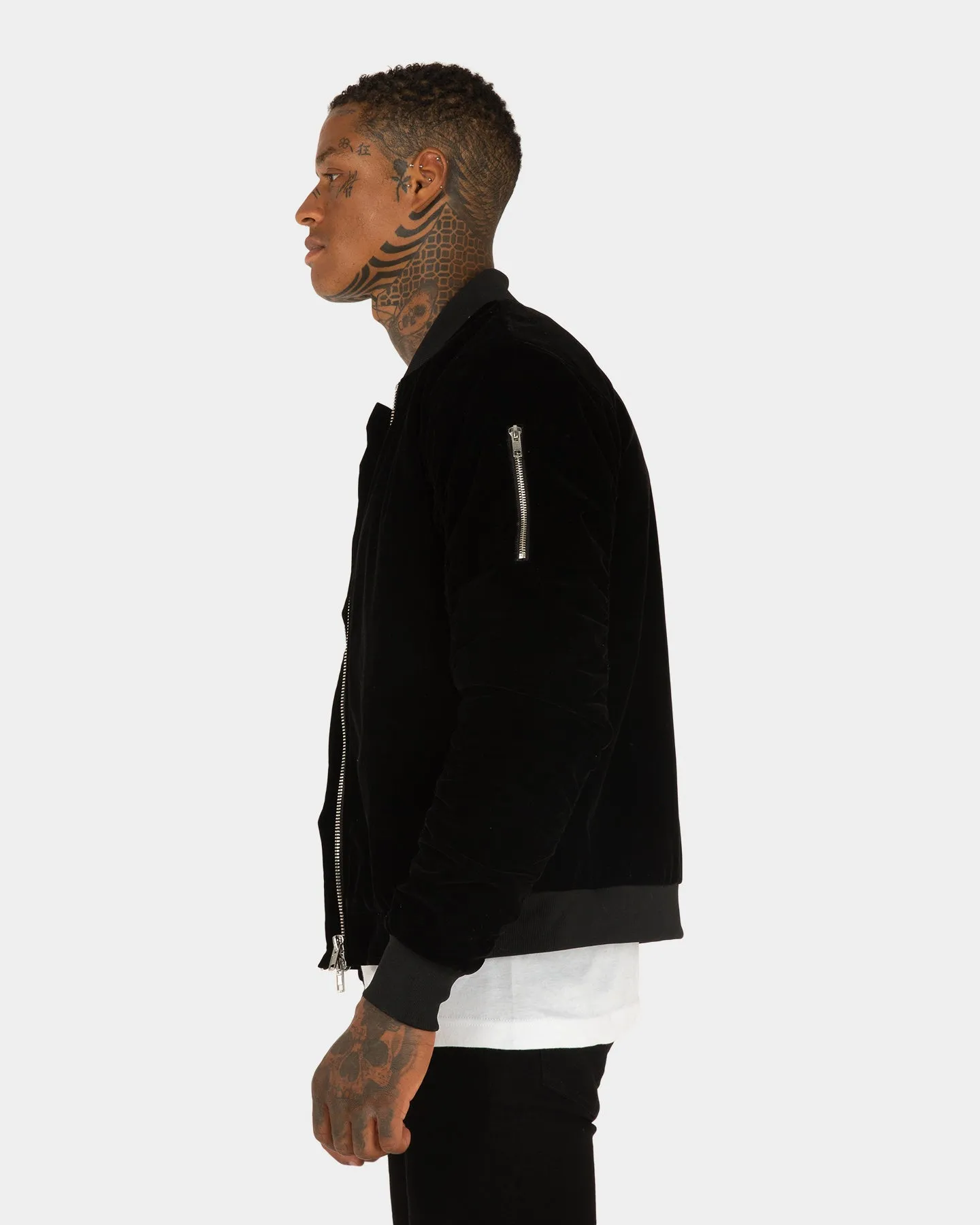 XXIII North Velour Bomber Black