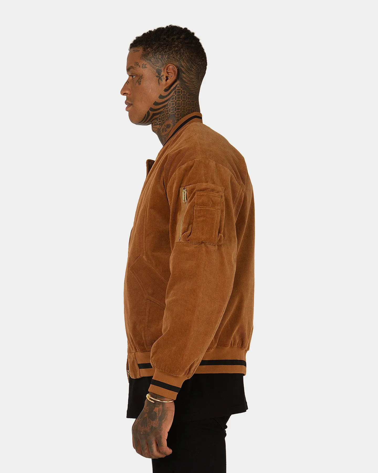 XXIII Vlad Cord Bomber Jacket Tan